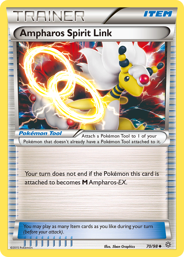 Ampharos Spirit Link 70/98 - XY  Ancient Origins