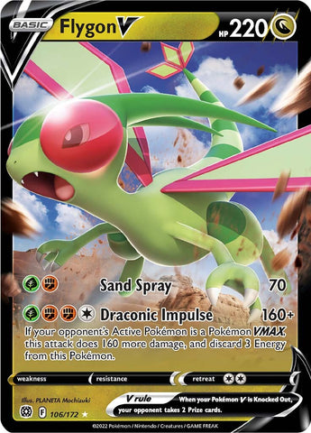 Flygon V 106/172 - SWSH09 Brilliant Stars Holofoil