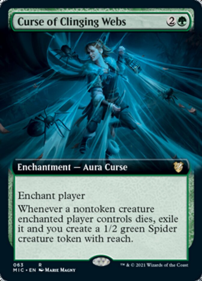 Curse of Clinging Webs (Extended Art) (MIC-063) - Midnight Hunt Commander: (Extended Art)