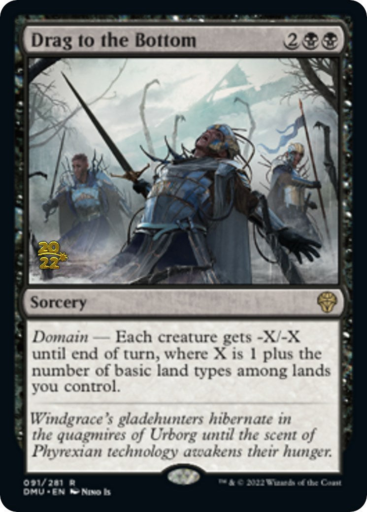 Drag to the Bottom (PRE-091) - Dominaria United Promos Foil