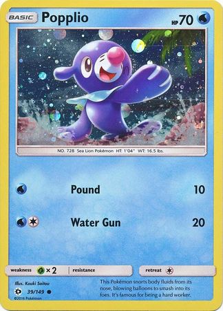 Popplio - 39/149 (Cosmos Holo) 39 - Miscellaneous Cards & Products Holofoil