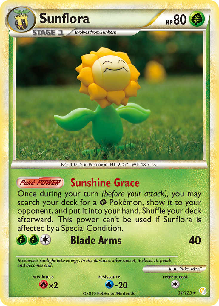 Sunflora 31/123 - HeartGold SoulSilver