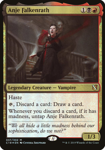 Anje Falkenrath (Commander 2019) (OVER-037) - Commander 2019 Oversized Foil