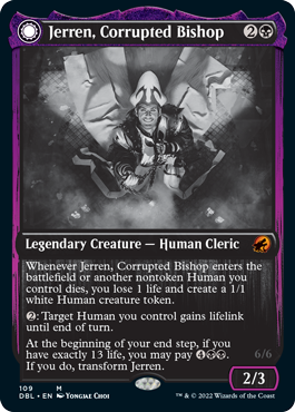 Jerren, Corrupted Bishop (DBL-109) - Innistrad: Double Feature: (Double Faced Transform)