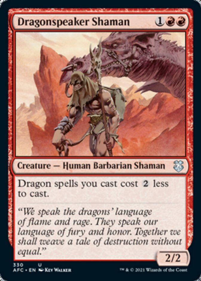 Dragonspeaker Shaman (AFC-330) - Forgotten Realms Commander