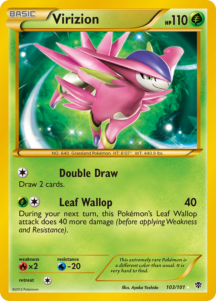 Virizion (Secret)/101 - Plasma Blast Holofoil