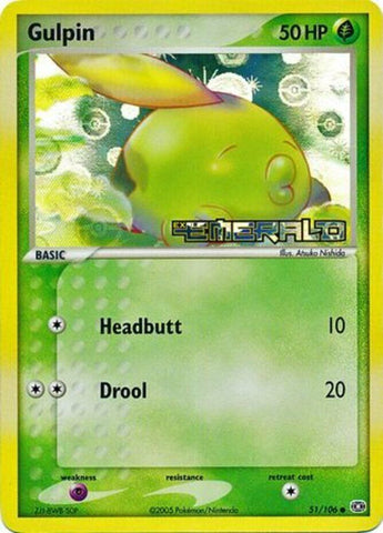 Gulpin/106 - Emerald Reverse Holofoil