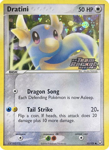 Dratini - 053/109 53/109 - Team Rocket Returns Reverse Holofoil