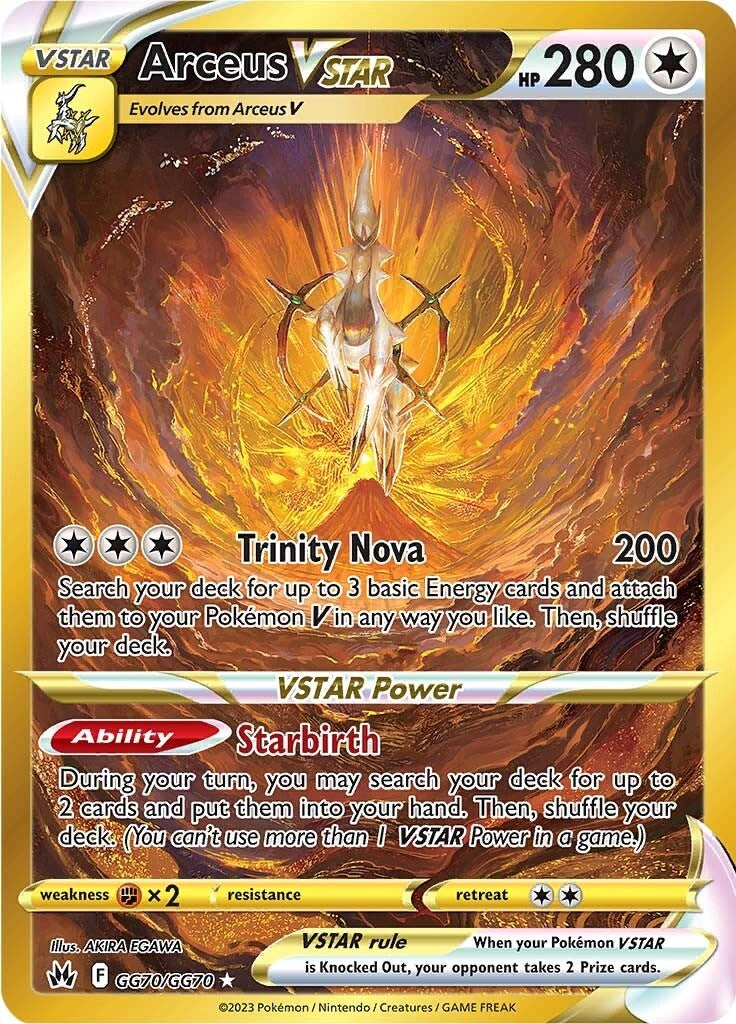 Arceus VSTAR (Secret) GG70/70 - SWSH Crown Zenith Galarian Gallery Holofoil