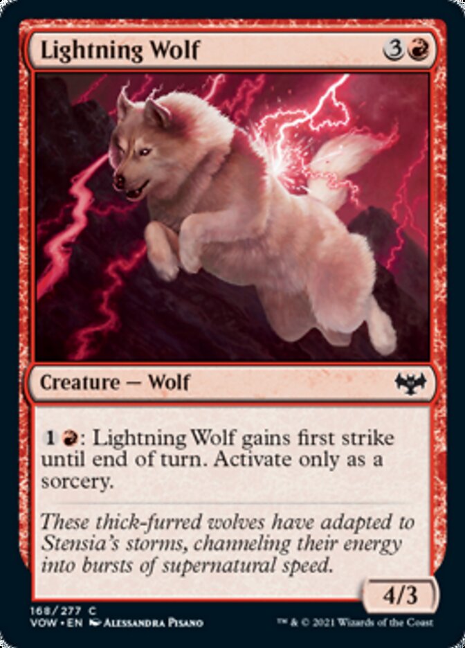 Lightning Wolf (VOW-168) - Innistrad: Crimson Vow