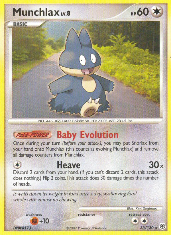 Munchlax 33/130 - Diamond and Pearl