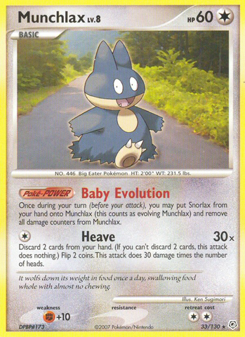 Munchlax 33/130 - Diamond and Pearl
