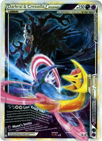Darkrai & Cresselia Legend - 99/102 & 100/102 (Single Oversized Promo) - Jumbo Cards Holofoil
