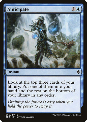 Anticipate (BFZ-069) - Battle for Zendikar