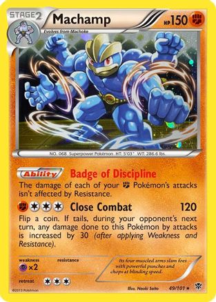 Machamp - 49/101 (Cosmos Holo) - Blister Exclusives Holofoil