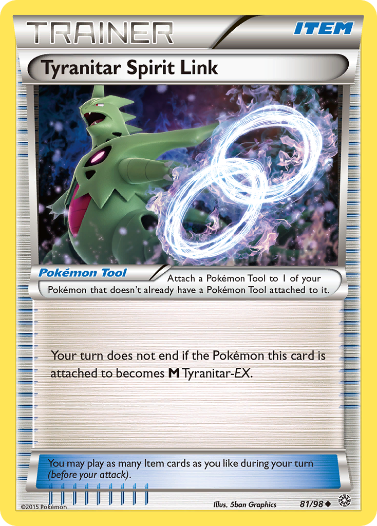 Tyranitar Spirit Link 81/98 - XY  Ancient Origins
