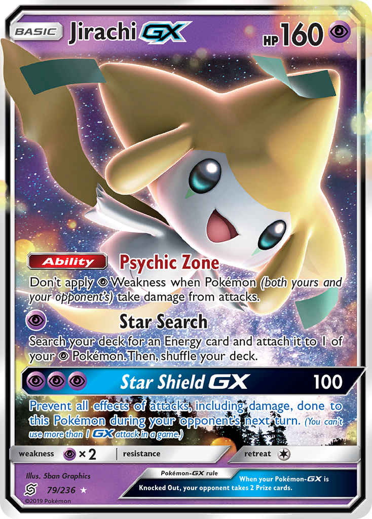 Jirachi GX 79/236 - SM  Unified Minds Holofoil
