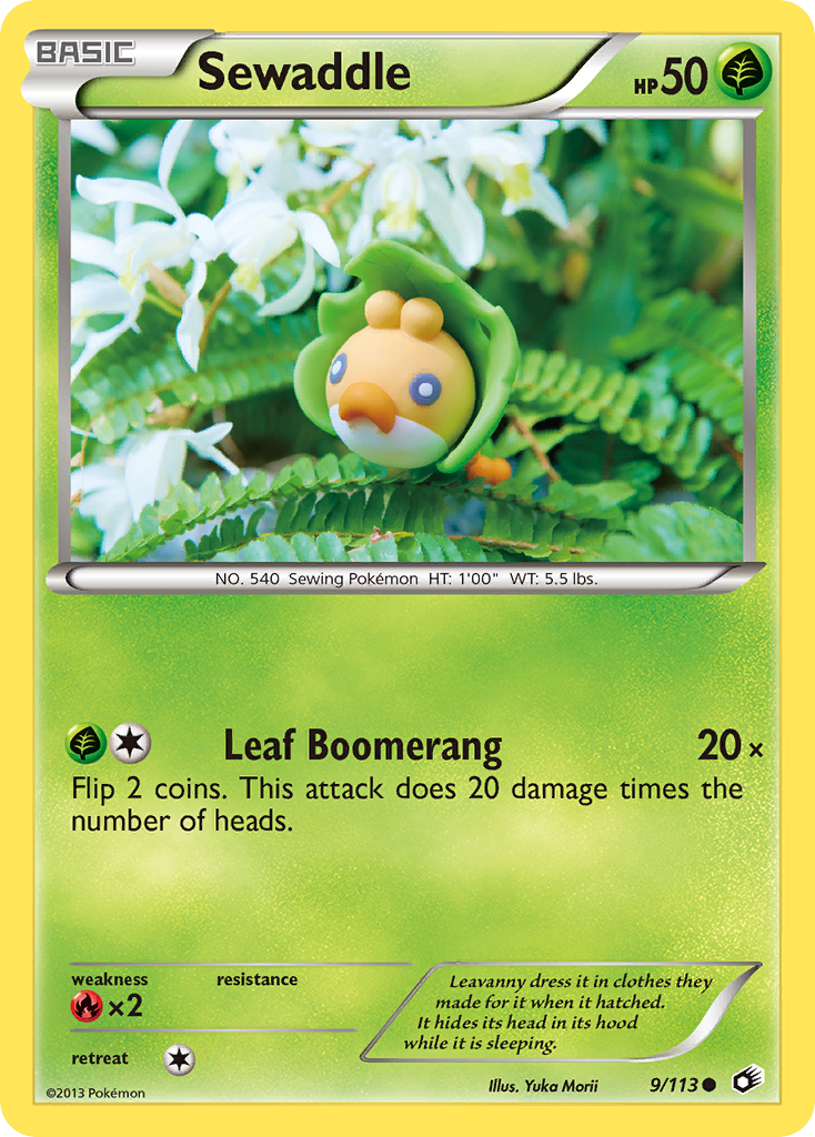 Sewaddle (9) 9/113 - Legendary Treasures