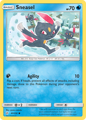 Sneasel 43/236 - SM  Cosmic Eclipse