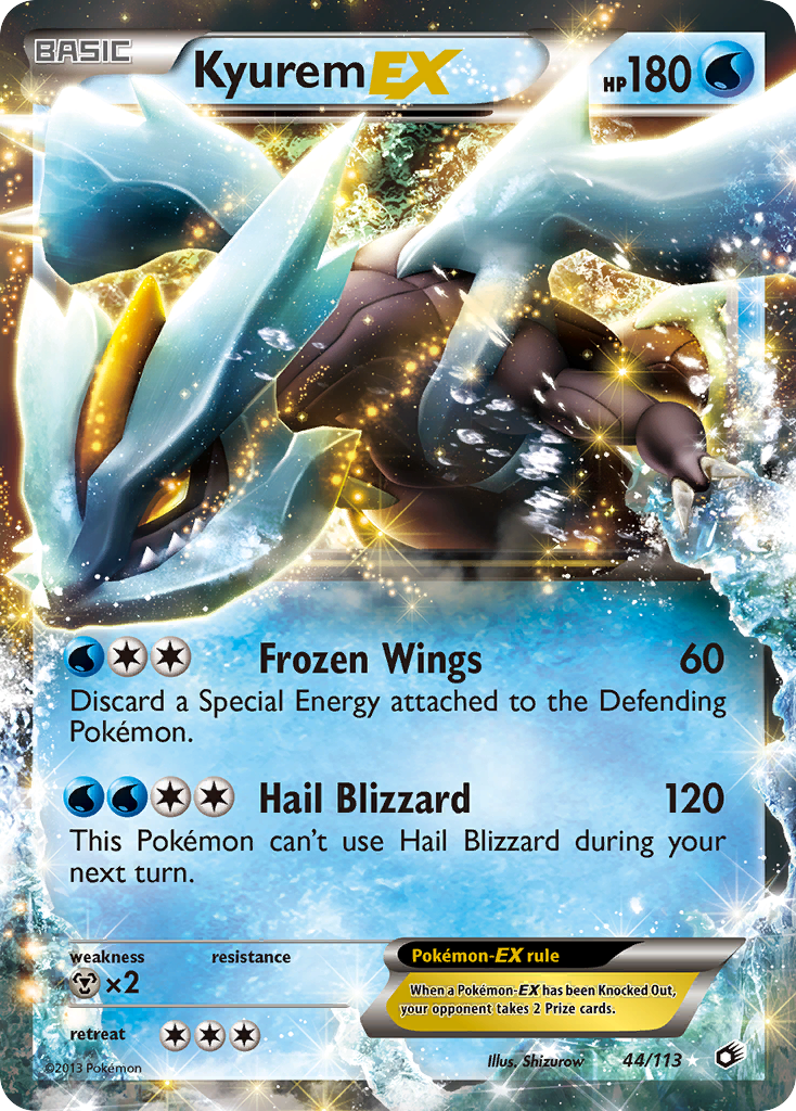 Kyurem EX 44/113 - Legendary Treasures Holofoil