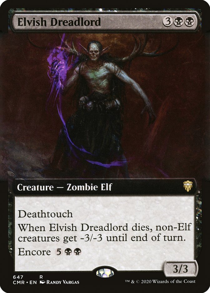 Elvish Dreadlord (Extended Art) (CMR-647) - Commander Legends: (Extended Art)