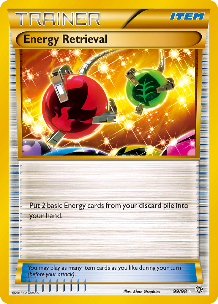 Energy Retrieval 99/98 - XY  Ancient Origins Holofoil