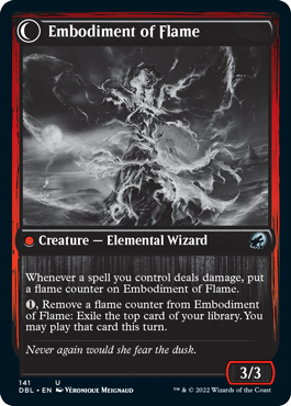 Flame Channeler (DBL-141) - Innistrad: Double Feature: (Double Faced Transform)
