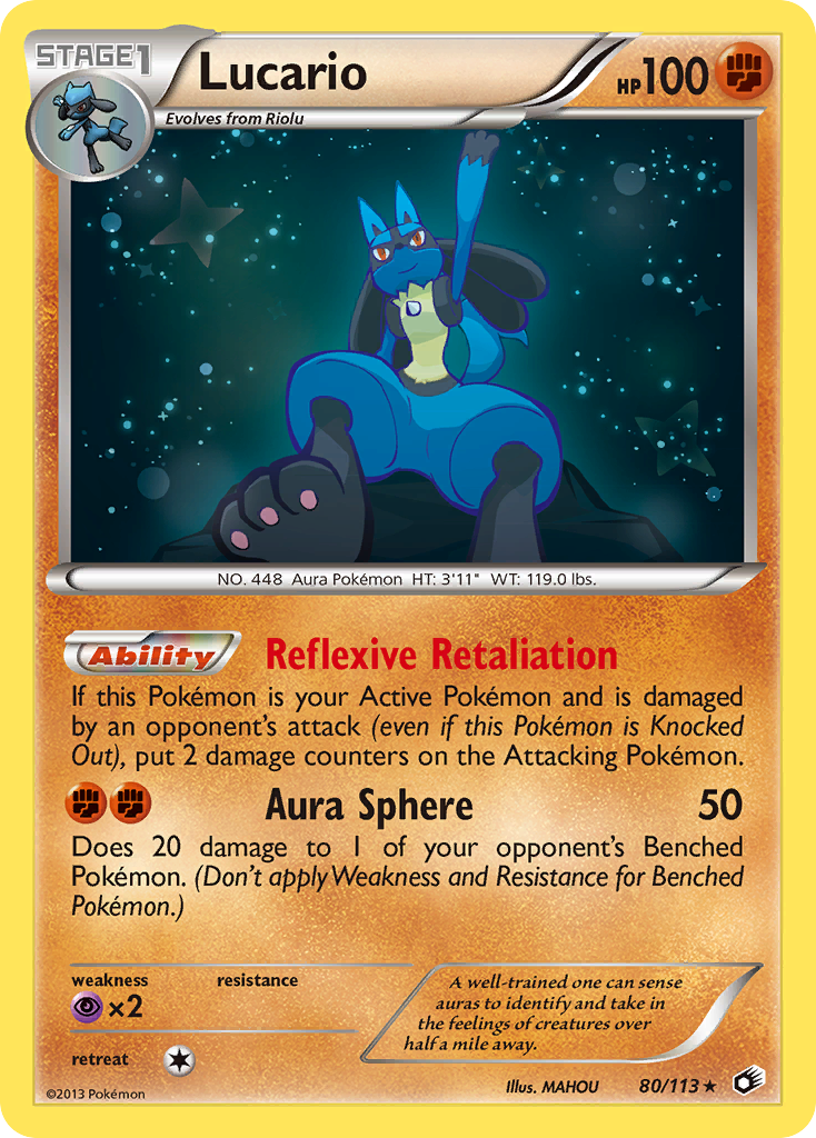 Lucario 80/113 - Legendary Treasures Holofoil