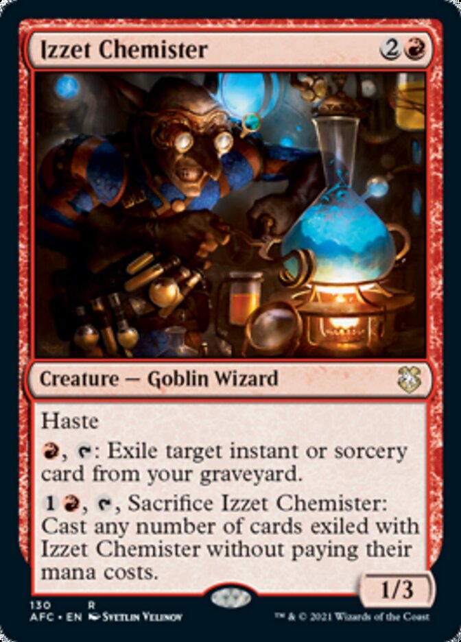 Izzet Chemister (AFC-130) - Forgotten Realms Commander