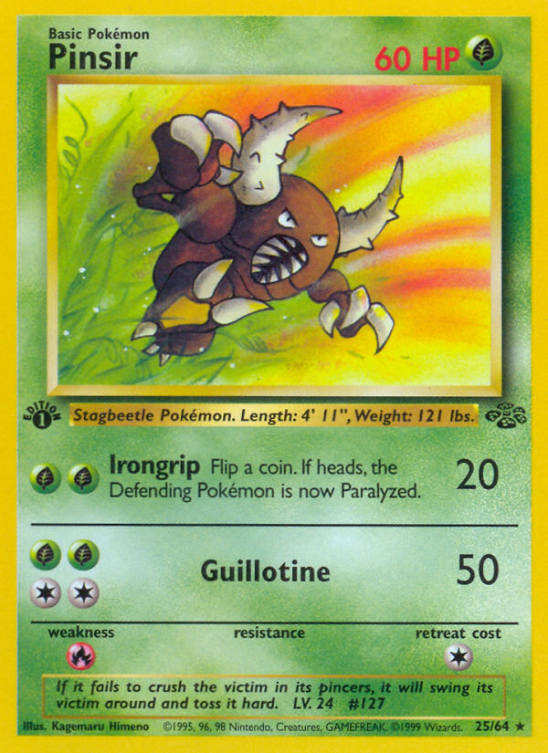Pinsir (25) 25/64 - Jungle 1st Edition
