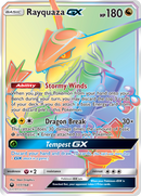 Rayquaza GX (Secret)/168 - SM  Celestial Storm Holofoil