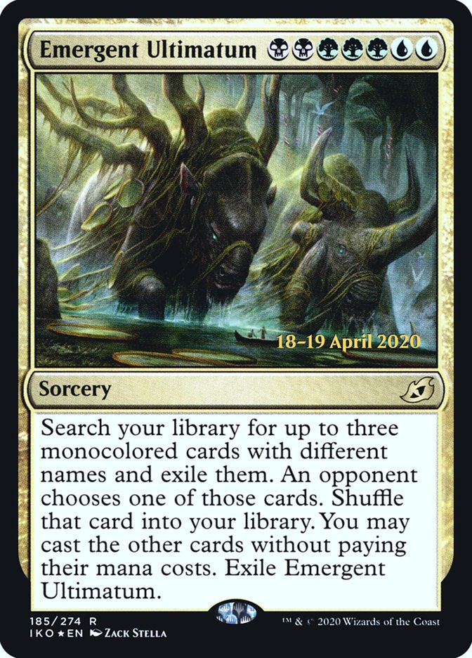 Emergent Ultimatum (PRE-185) - Ikoria: Lair of Behemoths Promos Foil
