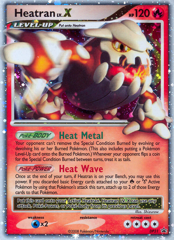 Heatran LV.X - DP31/56 - Diamond and Pearl Promos Holofoil