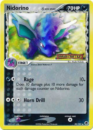 Nidorino (Delta Species)/101 - Dragon Frontiers Reverse Holofoil