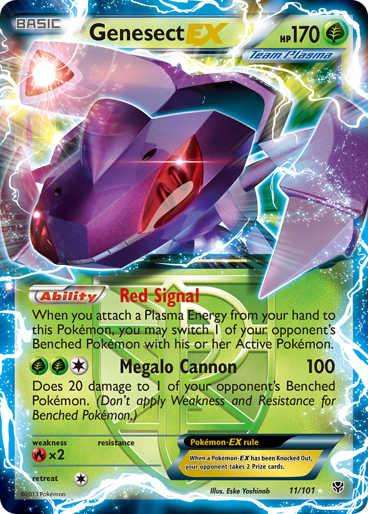 Genesect EX (Team Plasma)/101 - Plasma Blast Holofoil