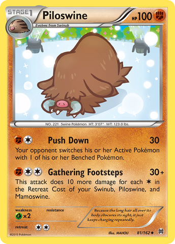 Piloswine 81/162 - XY  BREAKthrough