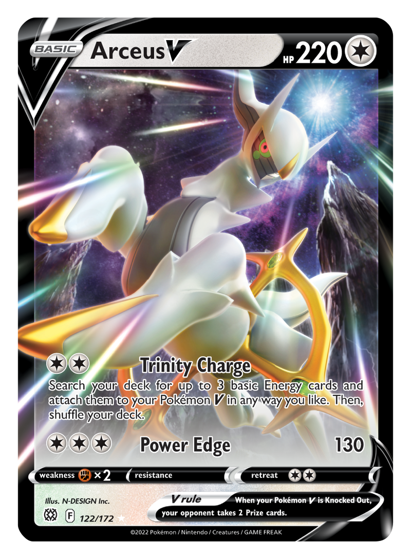Arceus V 122/172 - SWSH09 Brilliant Stars Holofoil