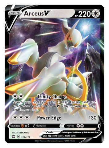 Arceus V 122/172 - SWSH09 Brilliant Stars Holofoil