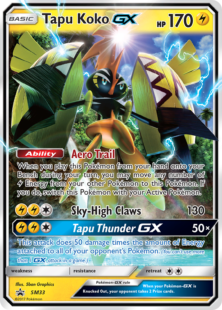 Tapu Koko GX - SM33 SM33/248 - SM Promos Holofoil