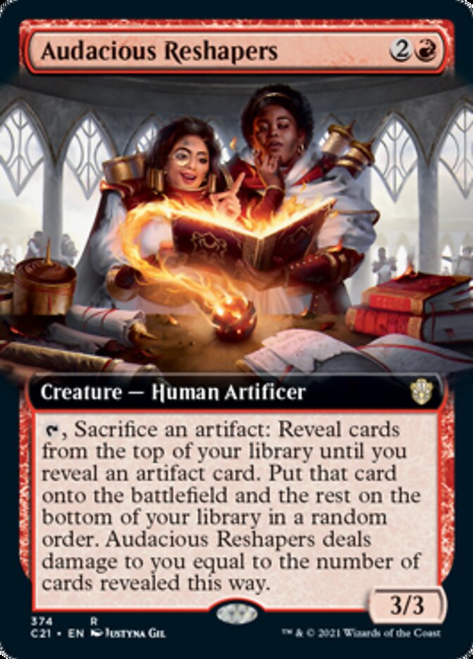 Audacious Reshapers (Extended Art) (C21-374) - Commander 2021: (Extended Art)