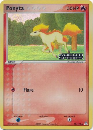 Ponyta 78/113 - Delta Species Reverse Holofoil