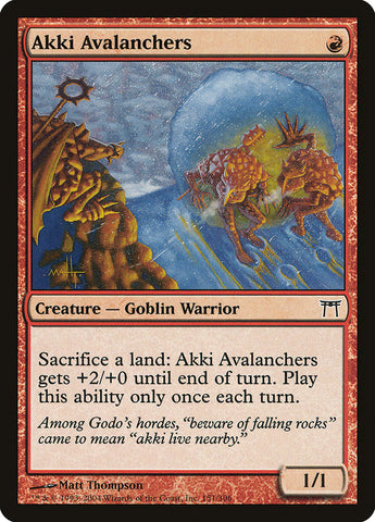 Akki Avalanchers (CHK-151) - Champions of Kamigawa