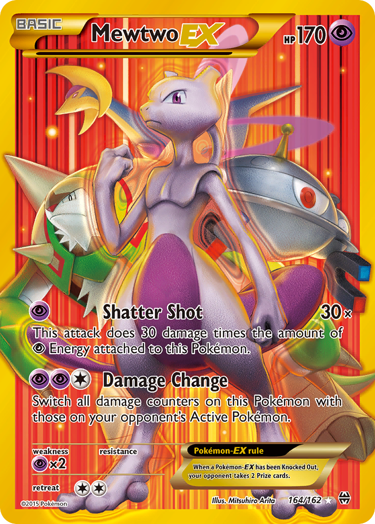 Mewtwo EX (164 Secret Full Art) 164/162 - XY  BREAKthrough Holofoil