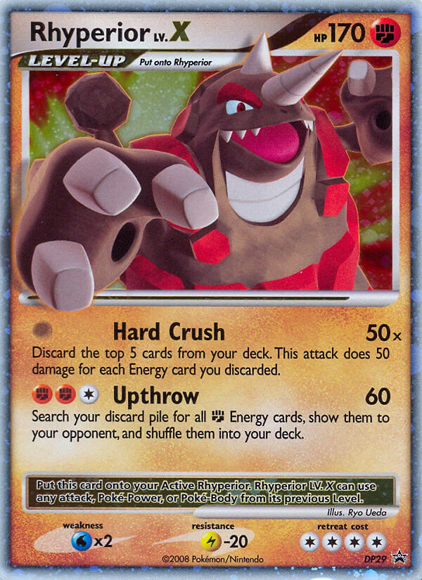 Rhyperior LV.X - DP29/56 - Diamond and Pearl Promos Holofoil