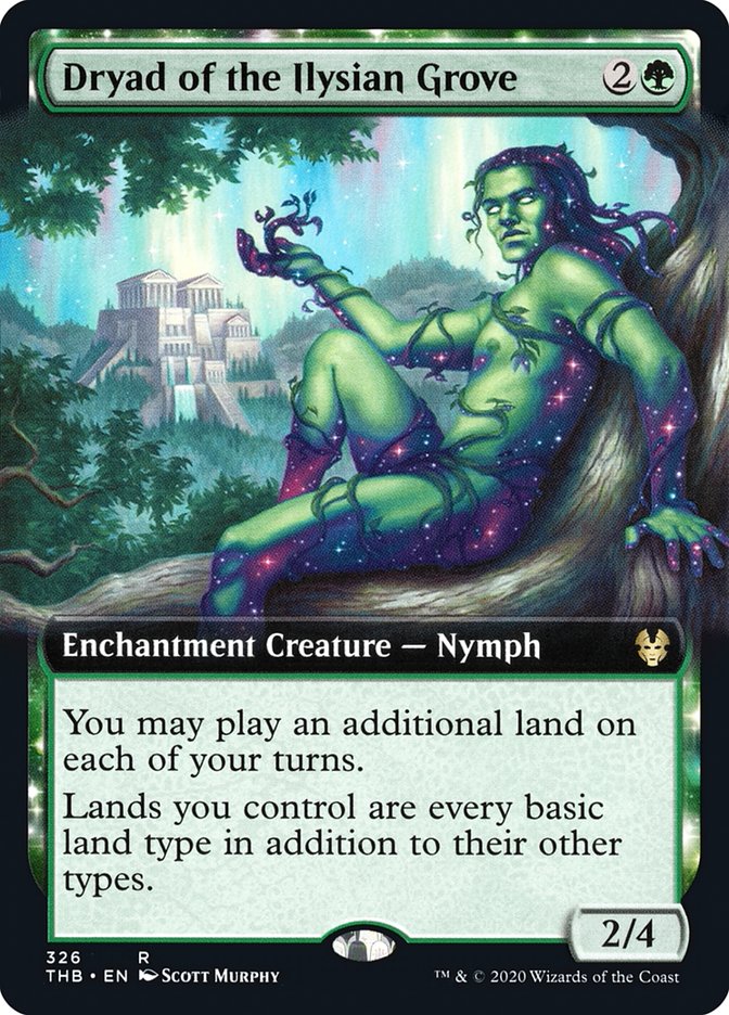 Dryad of the Ilysian Grove (Extended Art) (THB-326) - Theros Beyond Death: (Extended Art, enchantment)