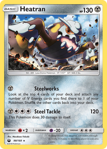 Heatran/168 - SM  Celestial Storm Holofoil