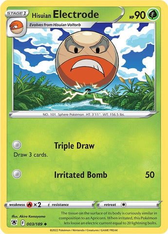 Hisuian Electrode 3/189 - SWSH10 Astral Radiance