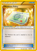 Weakness Policy (164 Secret Rare)/160 - XY  Primal Clash Holofoil