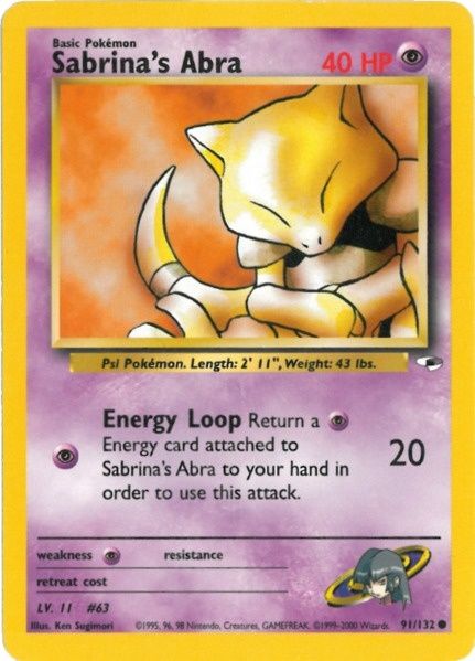 Sabrina's Abra 91/132 - Gym Heroes Unlimited