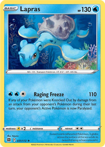 Lapras 31/172 - SWSH09 Brilliant Stars